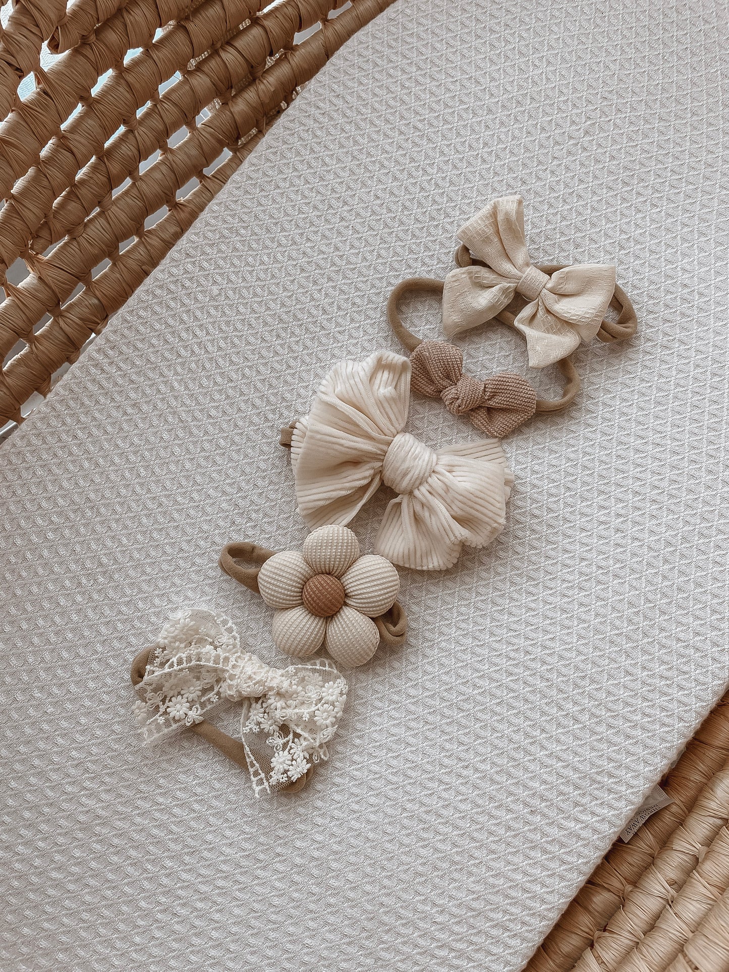 Floral Bow Sets (5 Pack) - Honey Mix