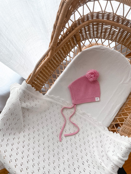 Knitted Bonnet - Blossom
