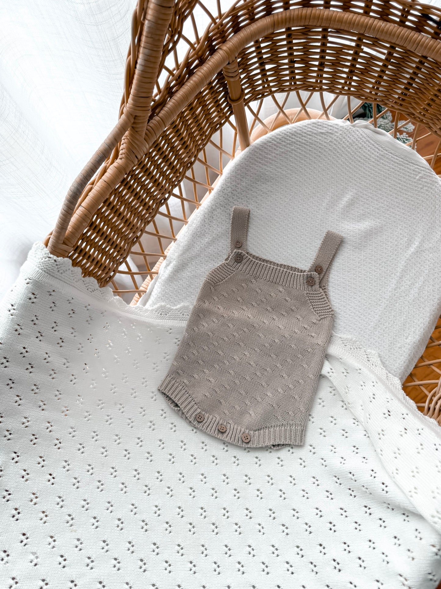 Haven Sleeveless Romper - Fawn