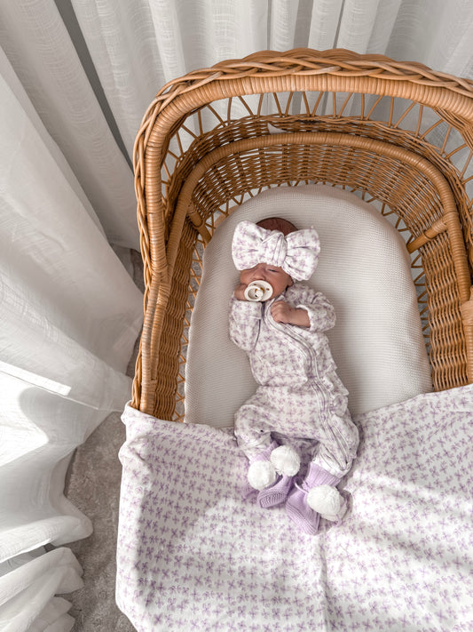 Little Lilac Frilled Zippy Romper