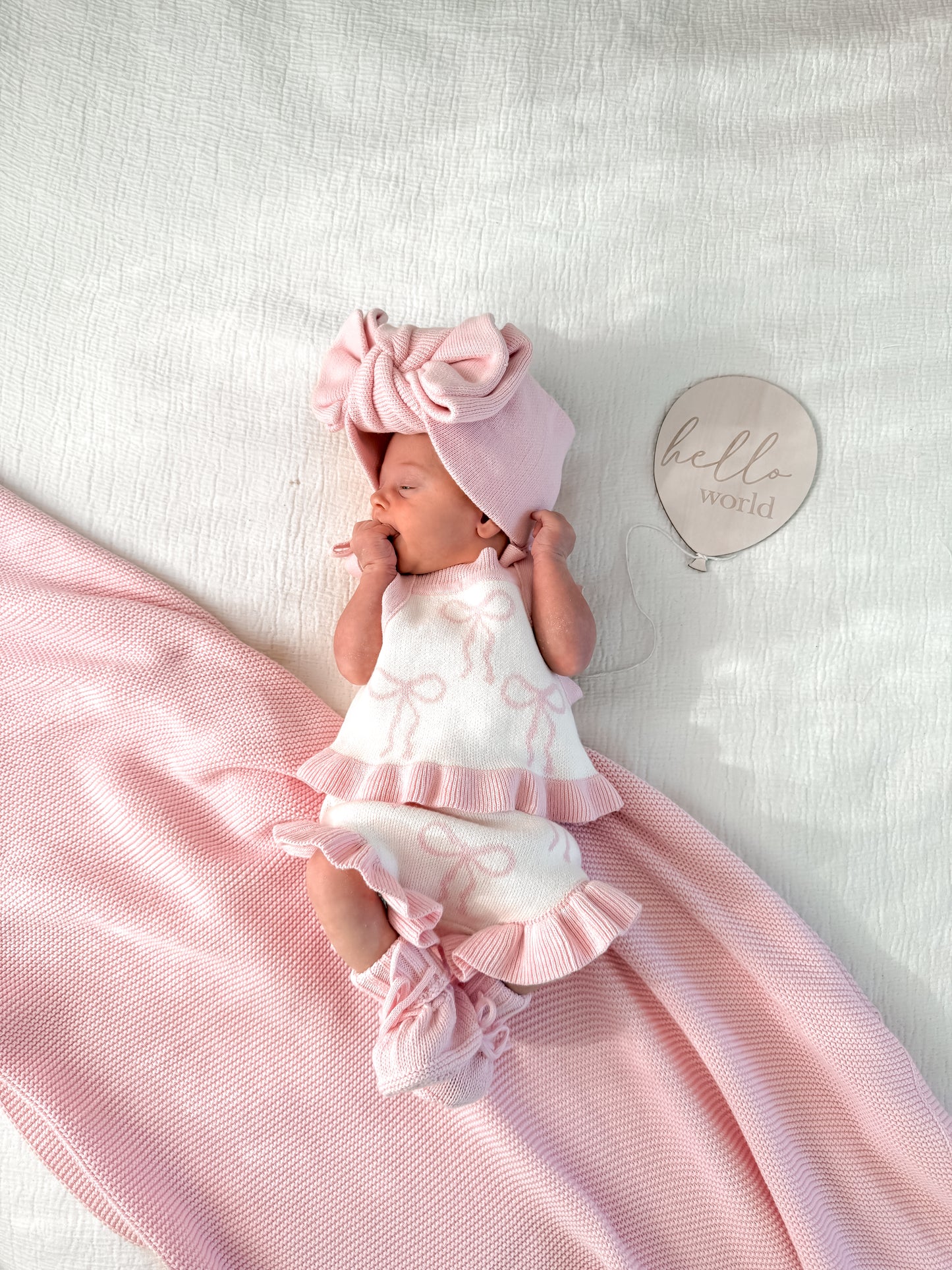 Little Bow Set - Milk & Fairy Floss