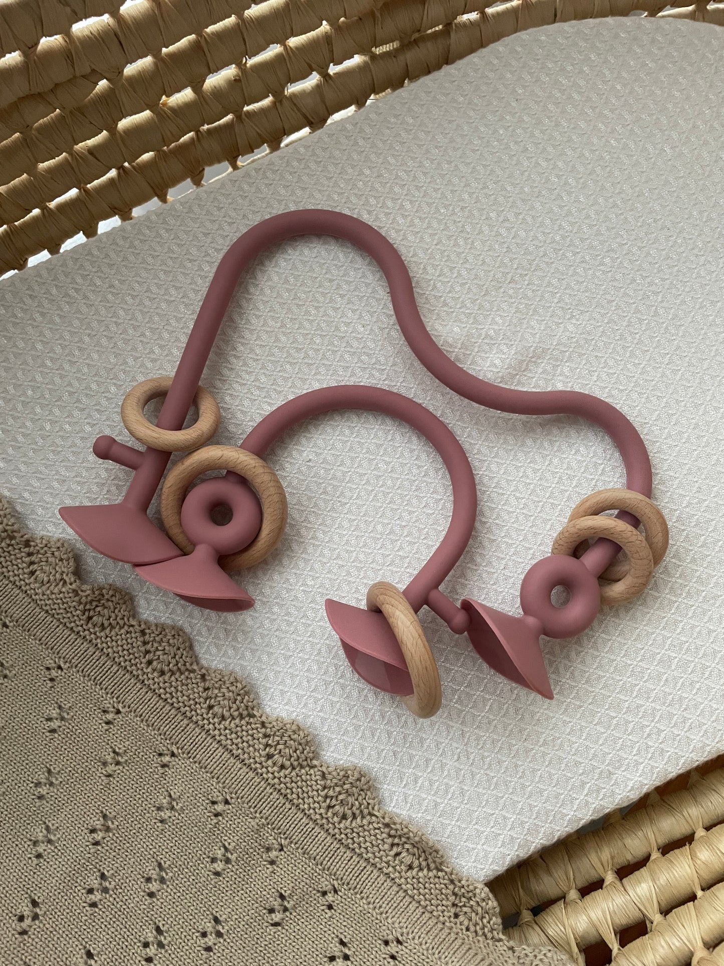 The Twiggle  – Suction Sensory Toy - Dusty Rose