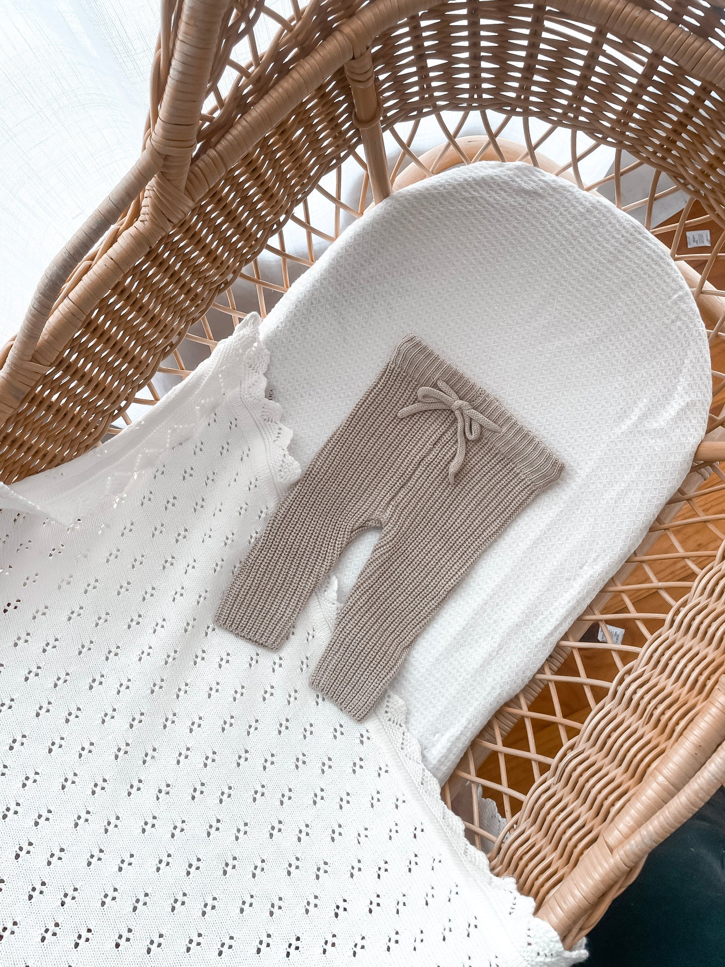 Classic Knitted Pants - Fawn