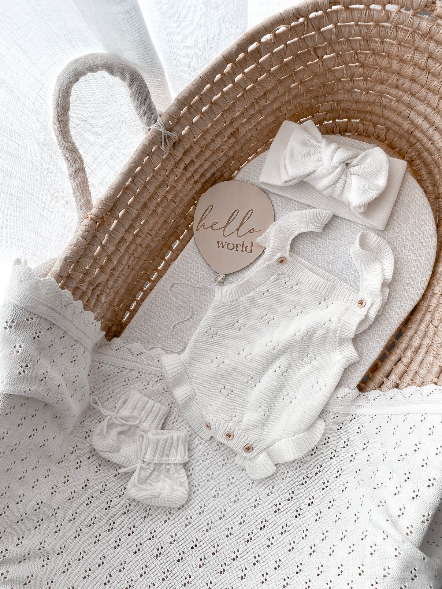 Dahlia Sleeveless Pointelle Romper – Milk