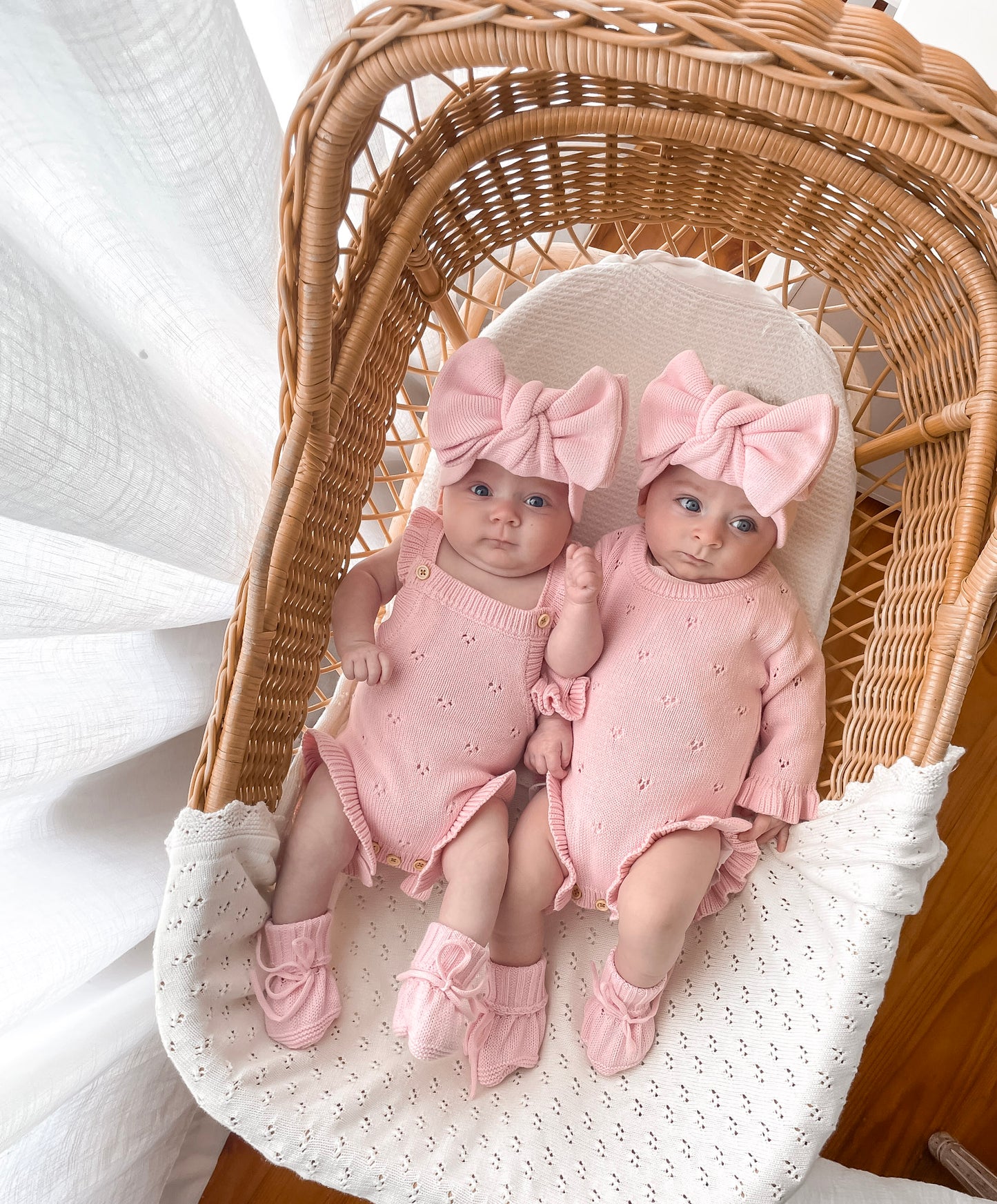 Dahlia Sleeveless Pointelle Romper - Fairy Floss