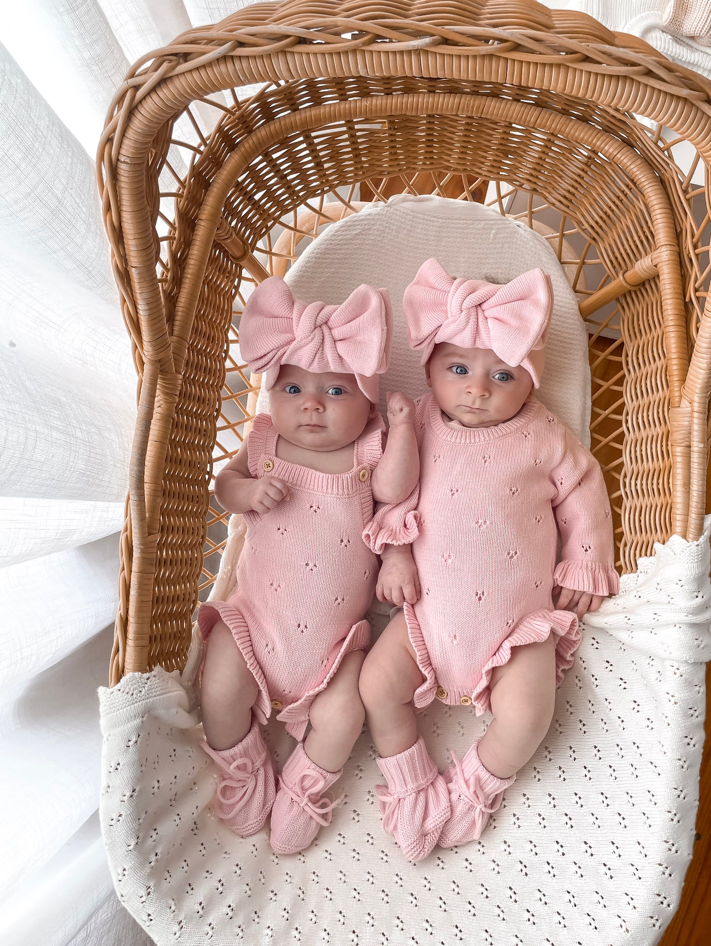 Dahlia Sleeveless Pointelle Romper - Fairy Floss