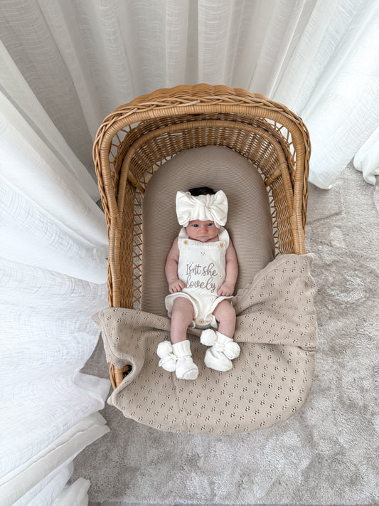 Dahlia Sleeveless Pointelle Romper – Milk