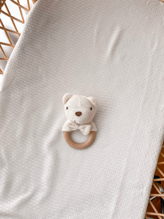 Crochet Rattle - Polar Bear