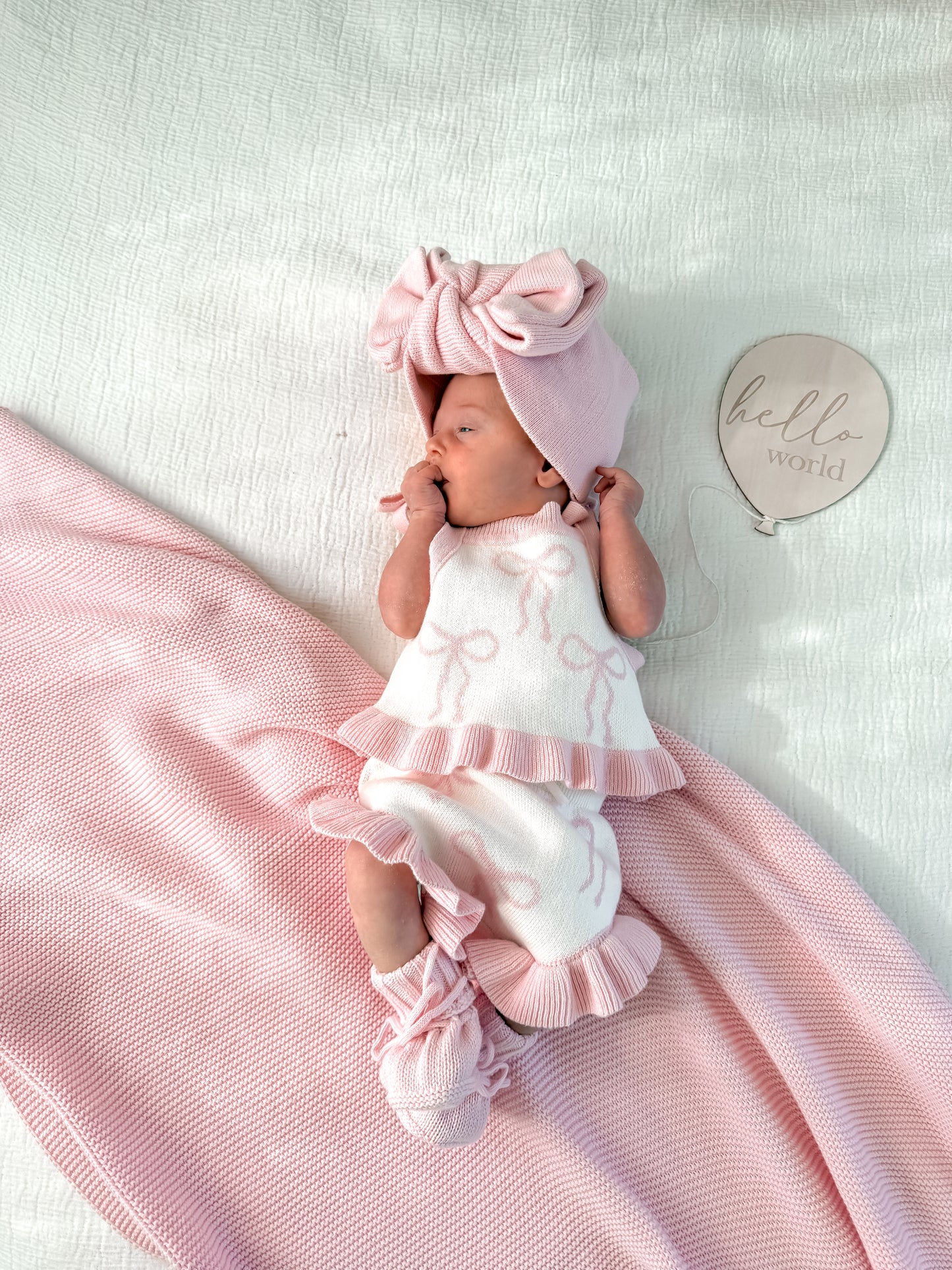 Little Bow Set - Milk & Fairy Floss