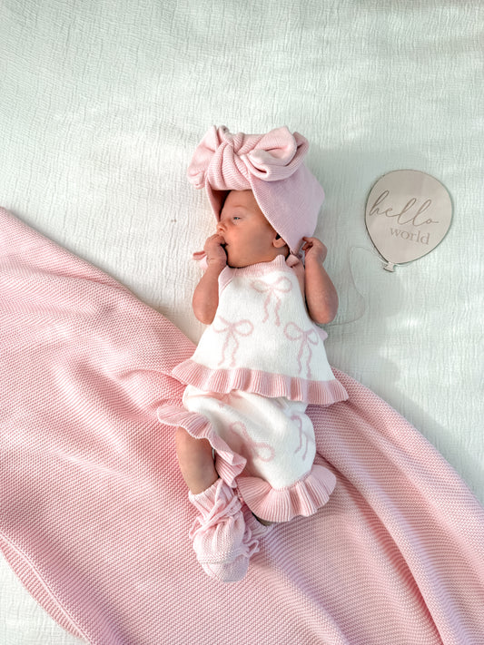 Little Bow Set - Milk & Fairy Floss