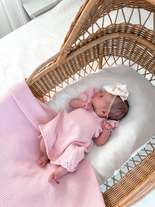 Dahlia Pointelle Knitted Dress - Fairy Floss