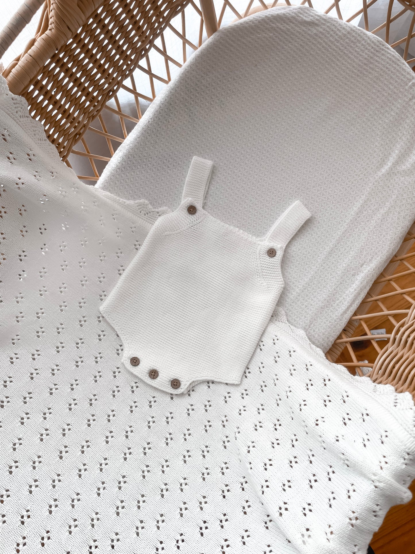 Classic Singlet Romper - Milk