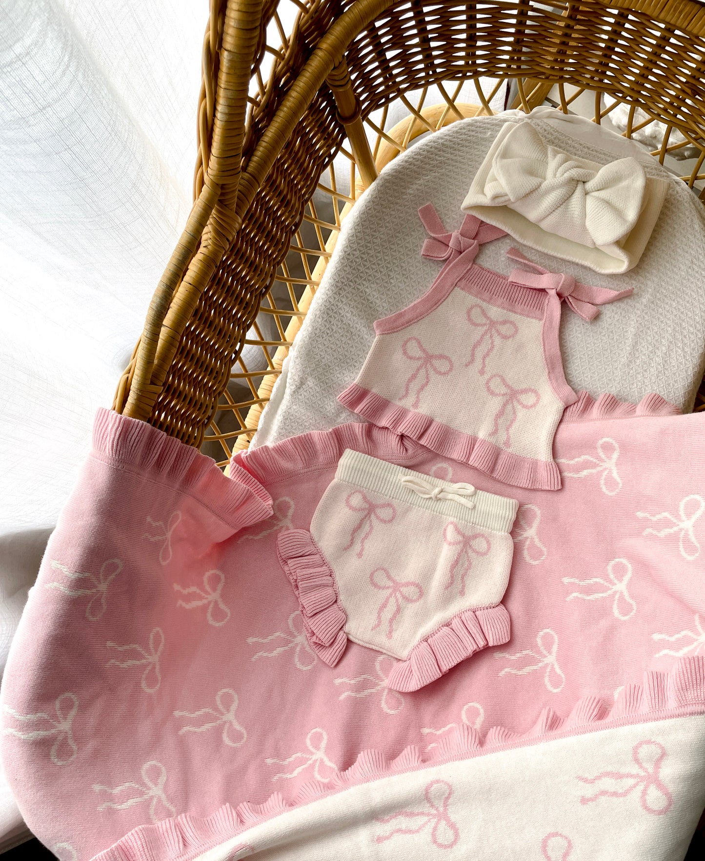 Little Bow Set - Milk & Fairy Floss