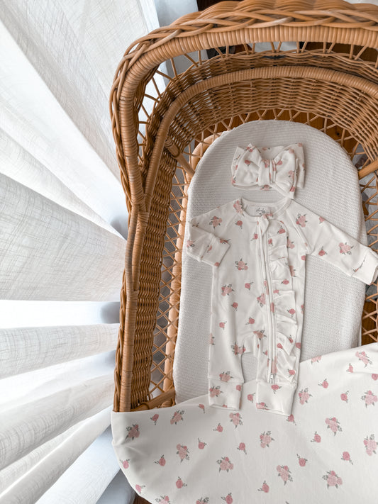 Little Rose Jersey Swaddle