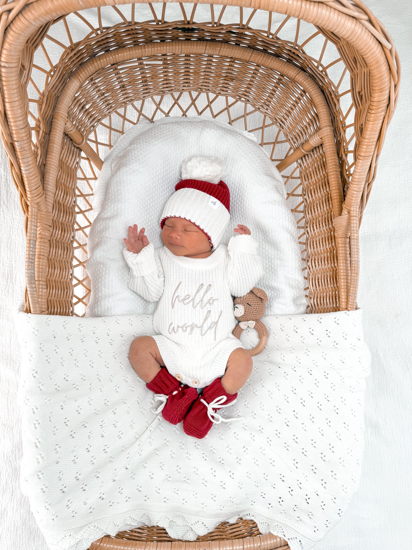 Crochet Rattle - Teddy Bear