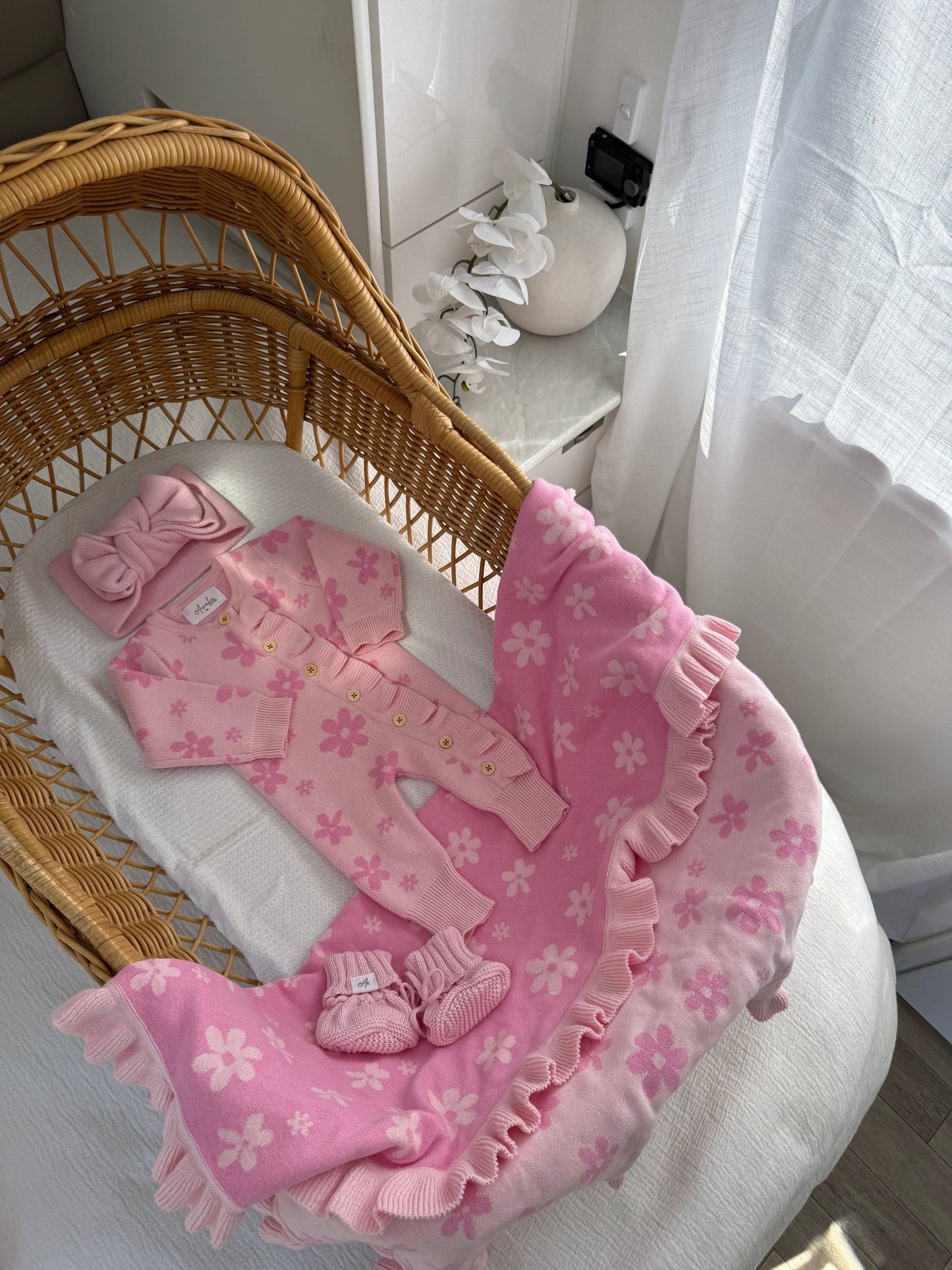 Little Daisy Frilled Romper - Blossom & Fairy Floss