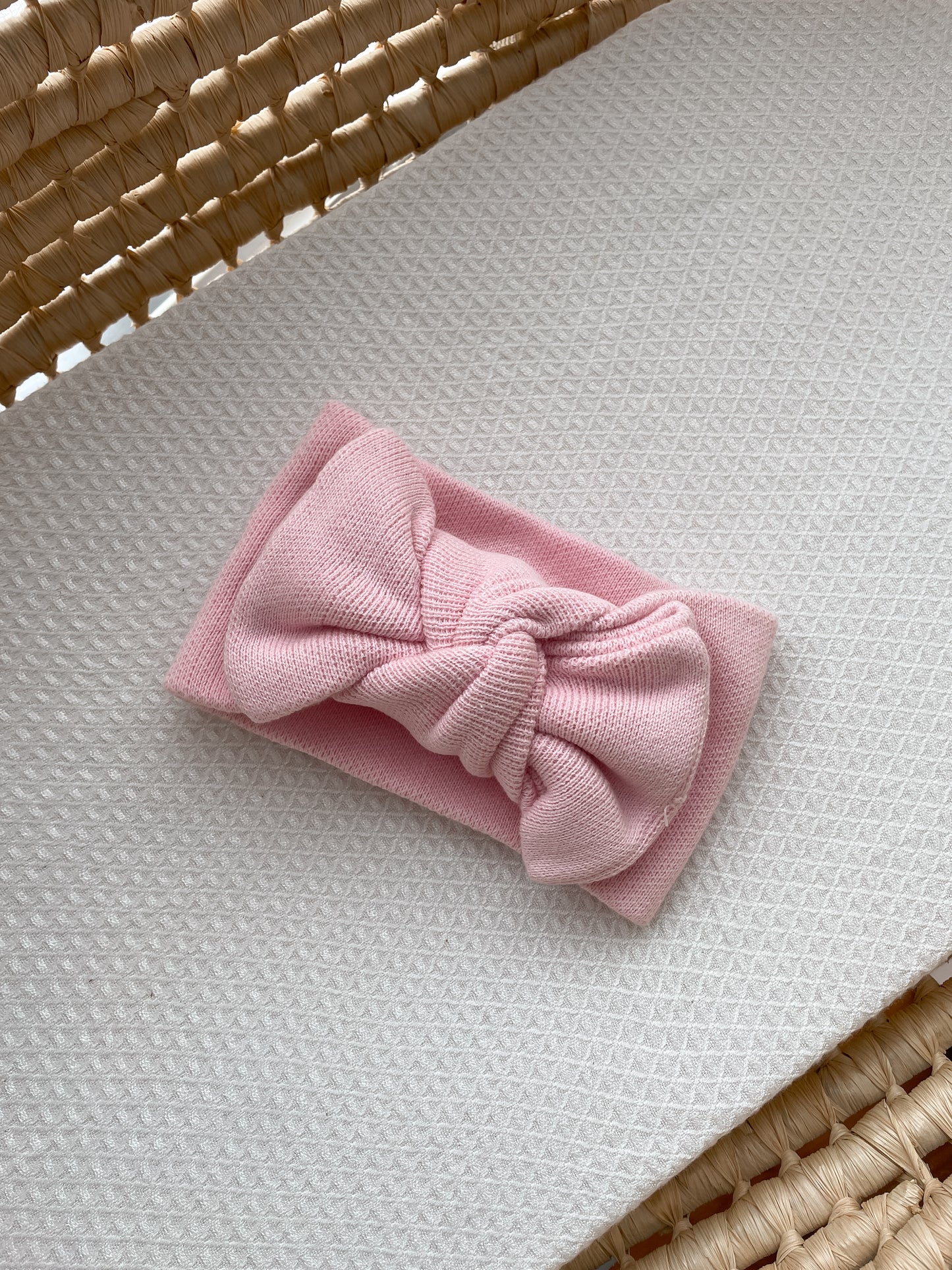 Knitted Oversized Topknot - Fairy Floss