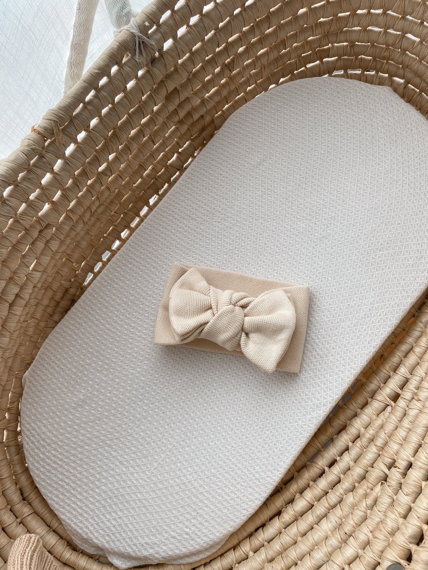 Knitted Oversized Topknot - Honey