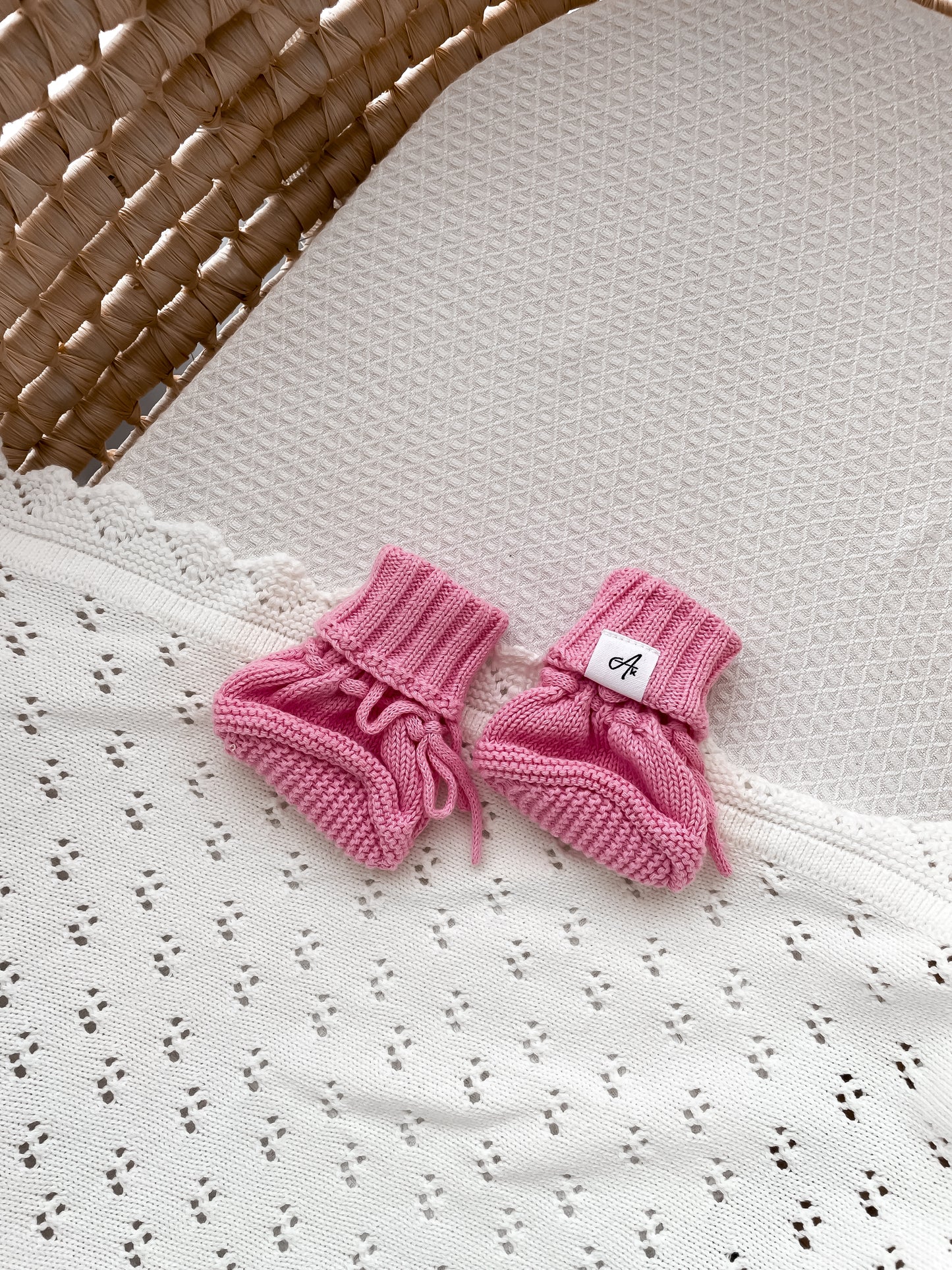 Knitted Booties - Blossom