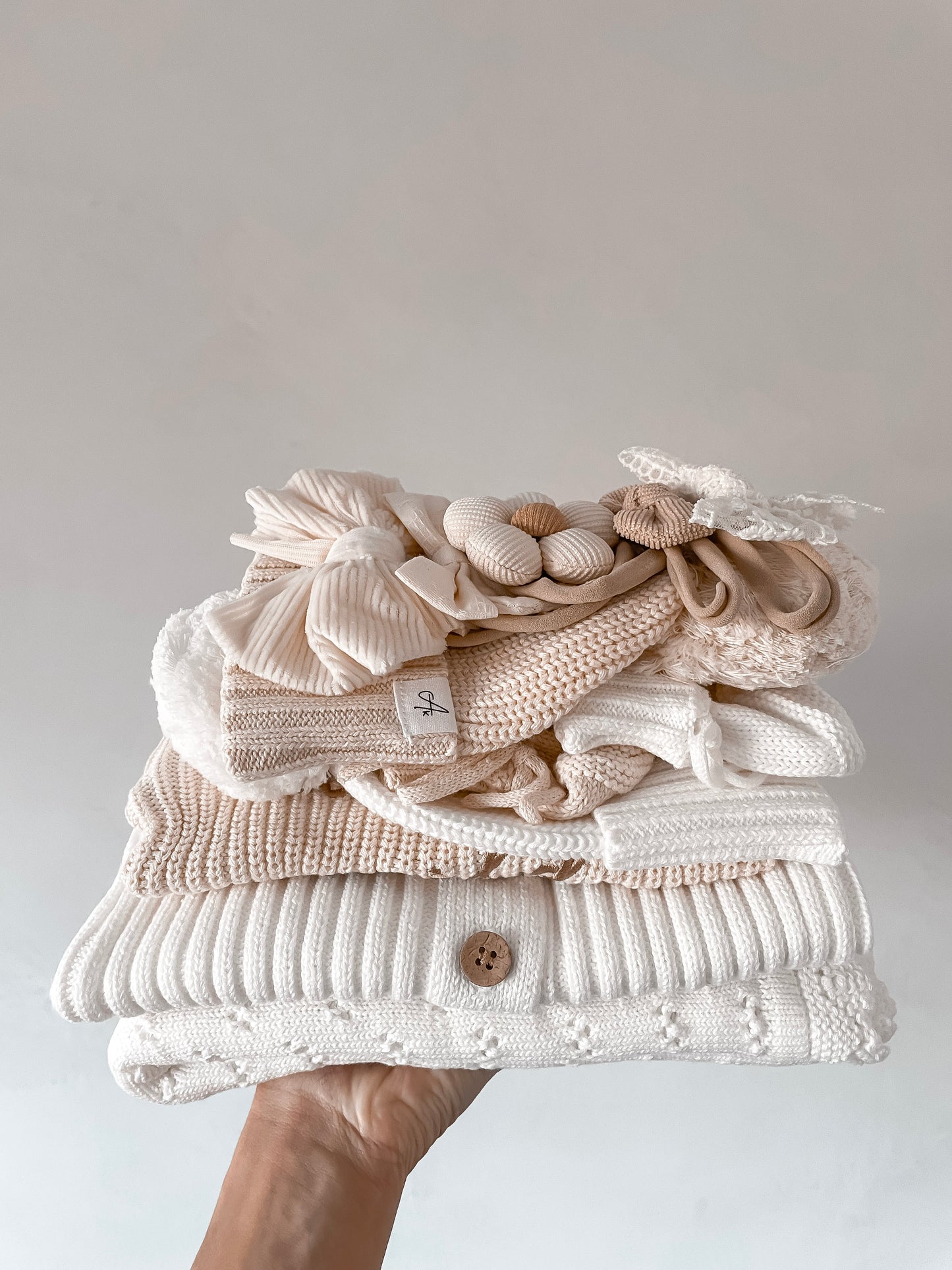 Floral Bow Sets (5 Pack) - Dusty Pink Mix