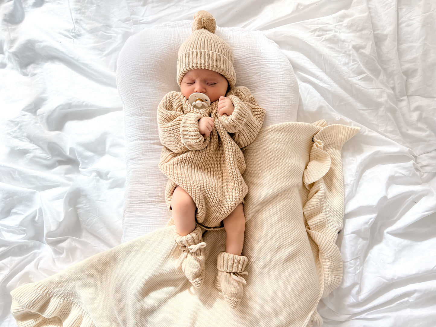 Wonder Newborn Romper - Honey