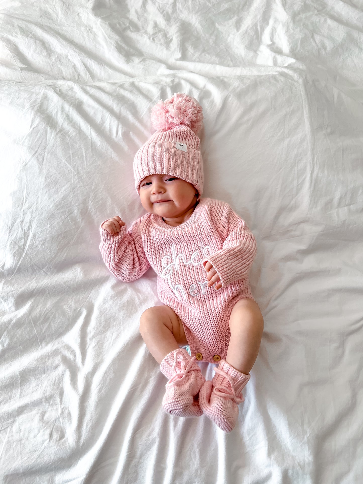 She's Here - Newborn Romper