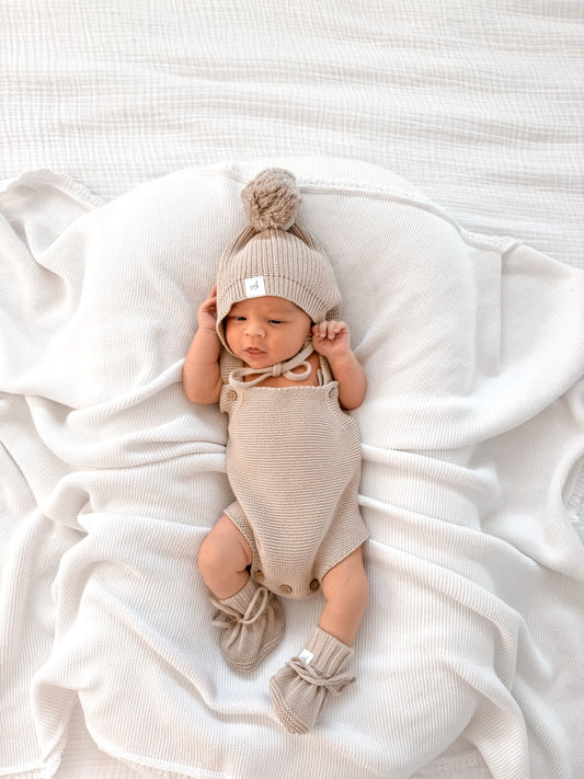 Classic Sleeveless Romper - Fawn