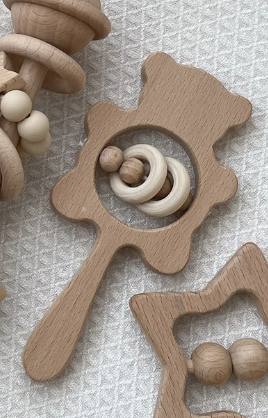 Bilson Baby Wooden Rattle