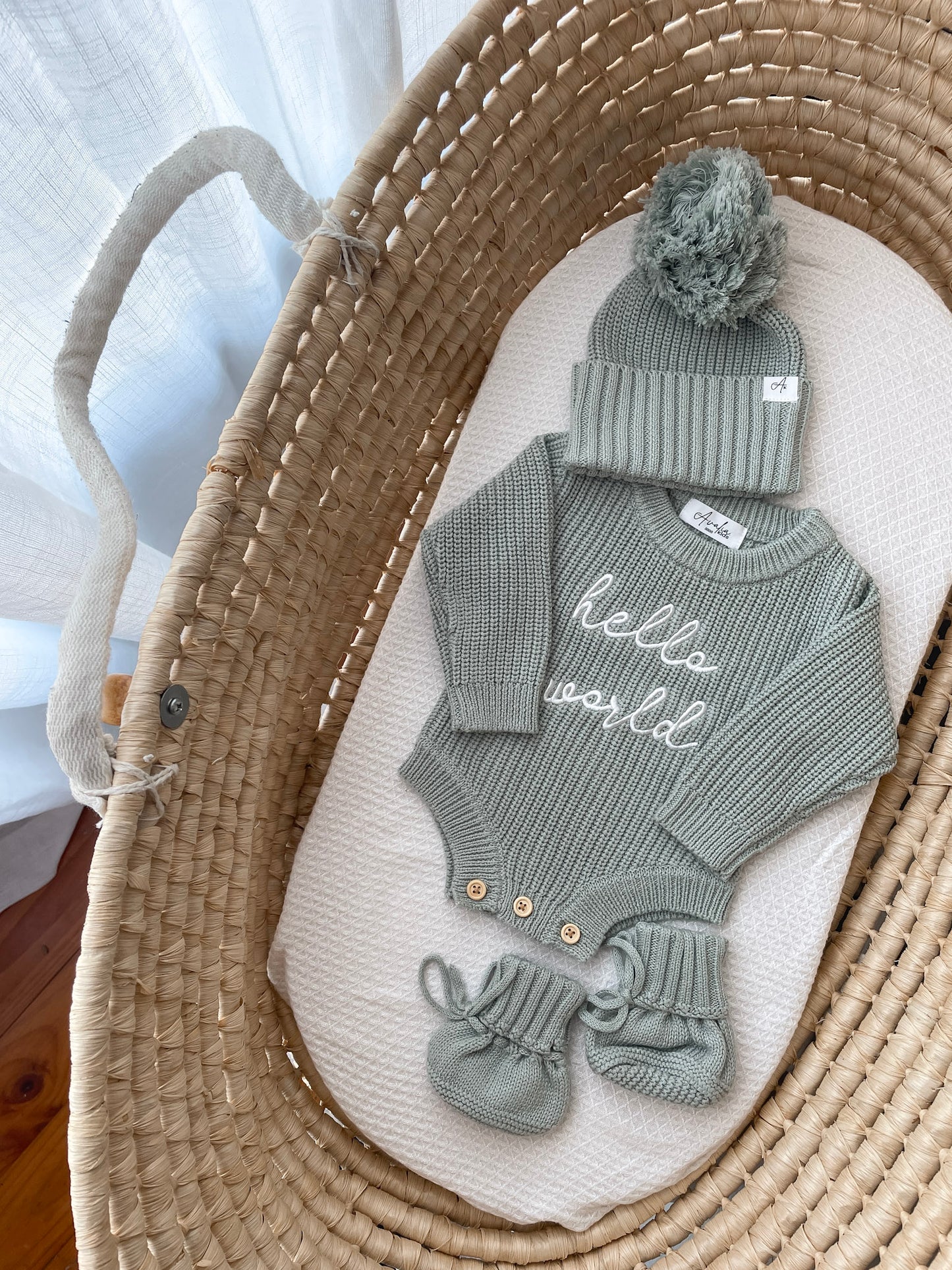 Knitted Beanie - Eucalypt