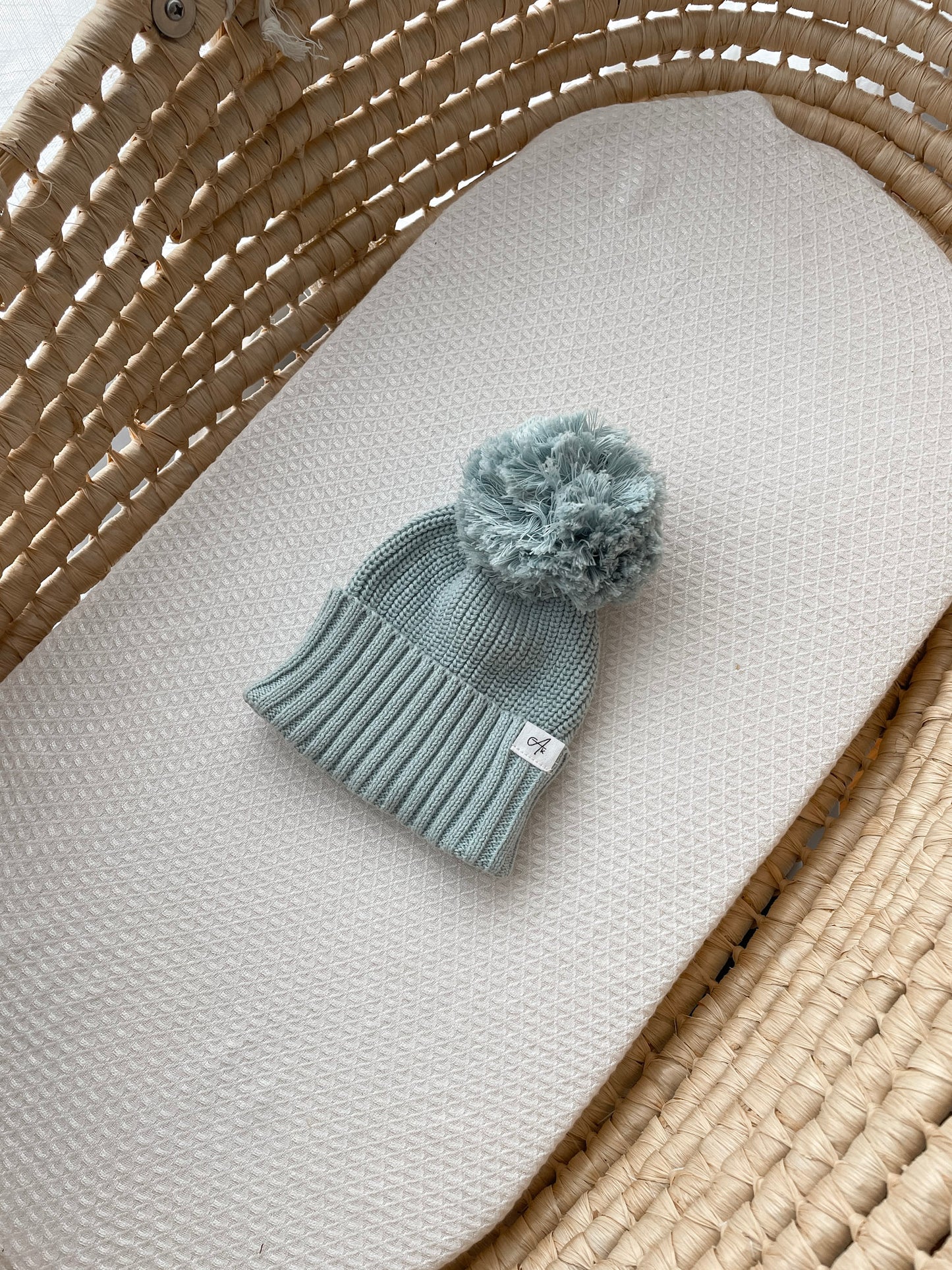 Knitted Beanie - Sea Mist