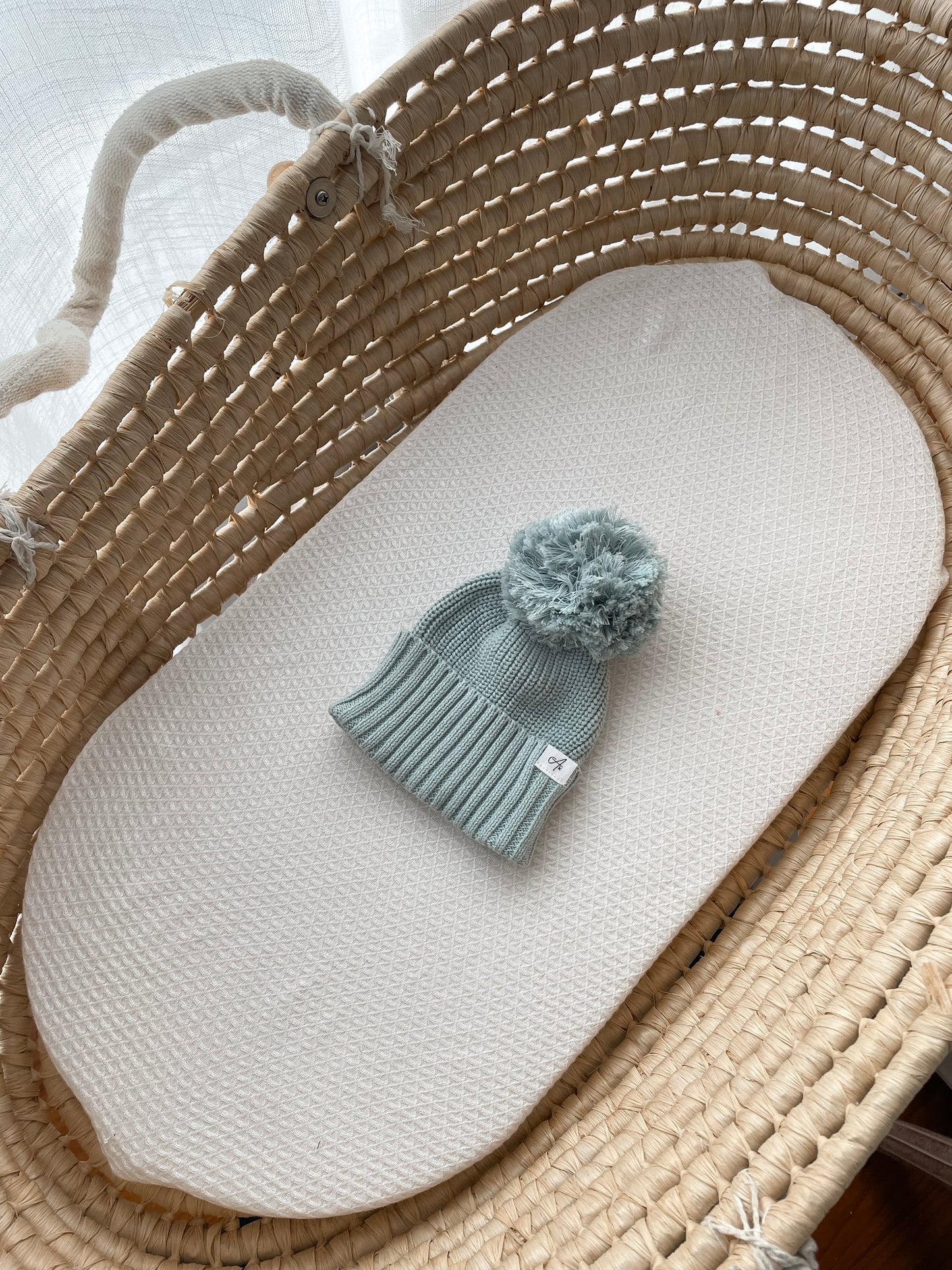 Knitted Beanie - Sea Mist