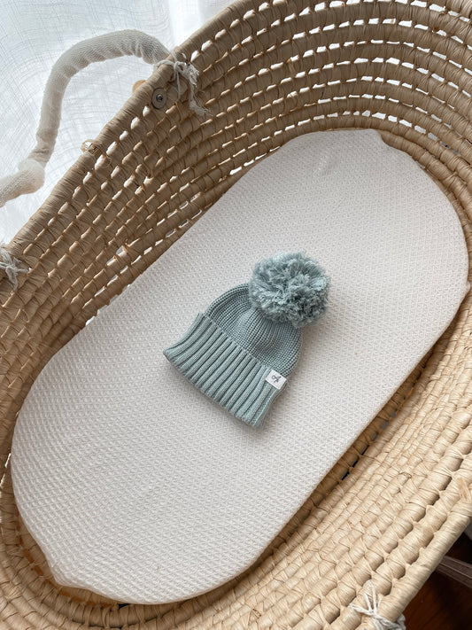 Knitted Beanie - Sea Mist