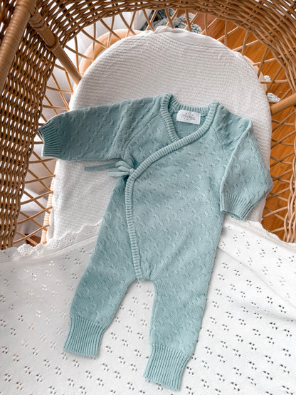 Haven Full Length Romper - Sea Mist