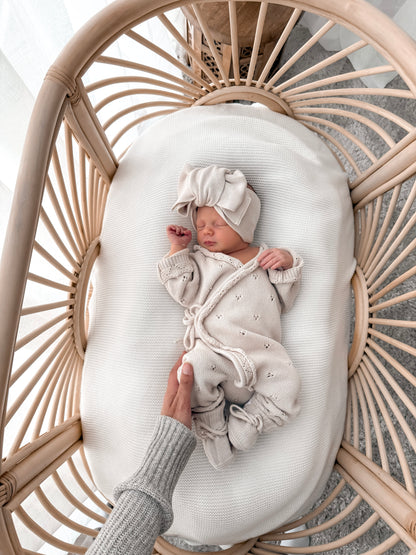 Dahlia Full Length Romper - Latte