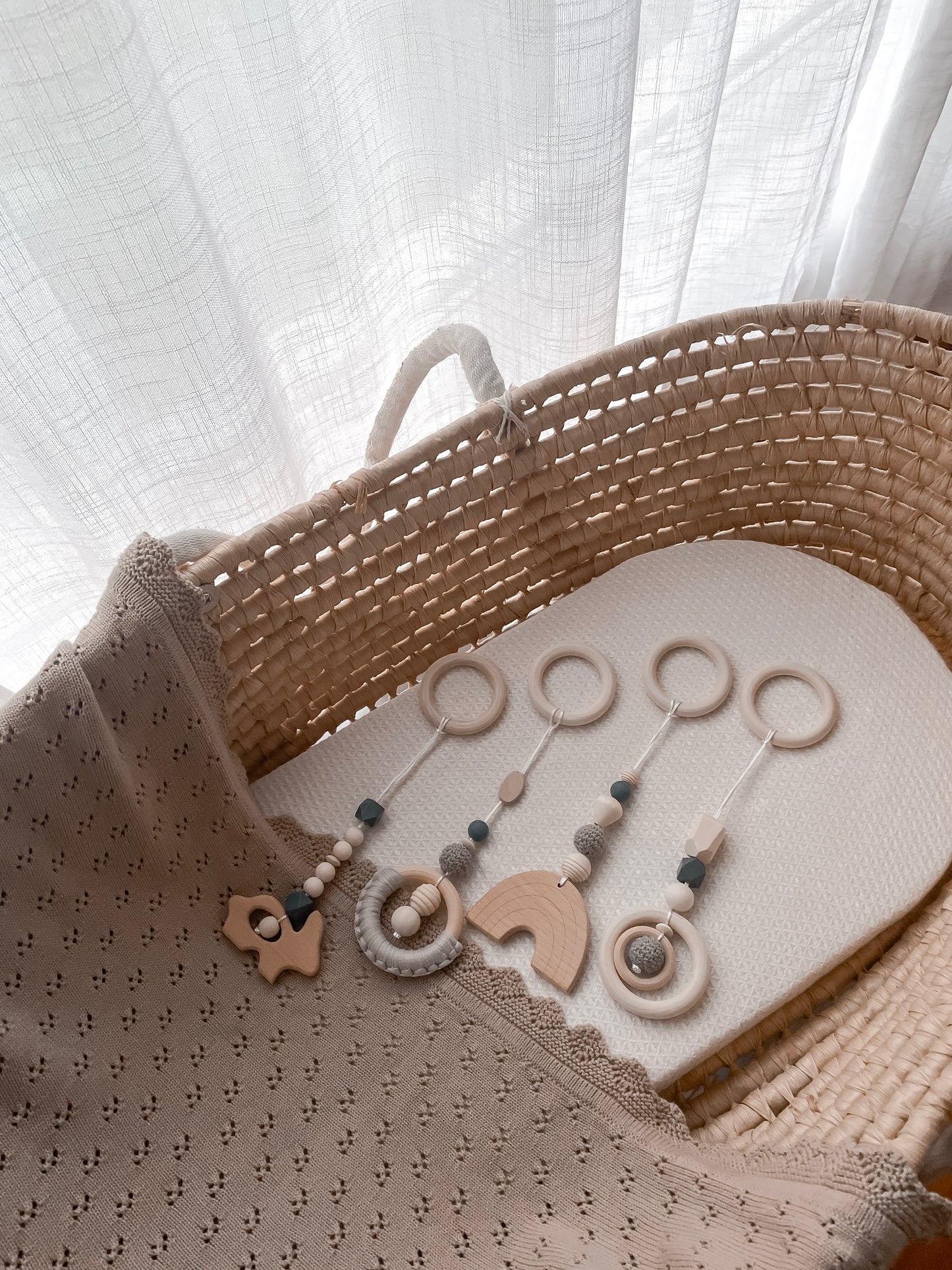 Avalia Wooden Hanging Pendants - Grey