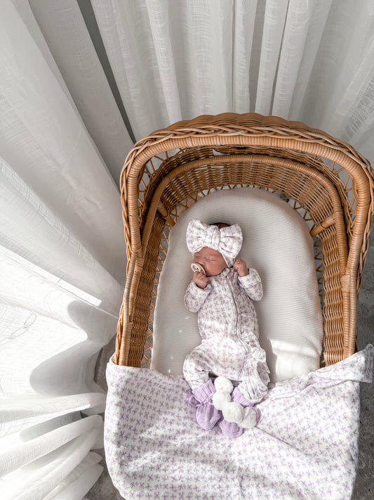 Little Lilac Frilled Zippy Romper