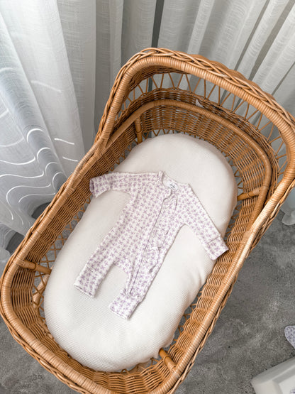 Little Lilac Frilled Zippy Romper