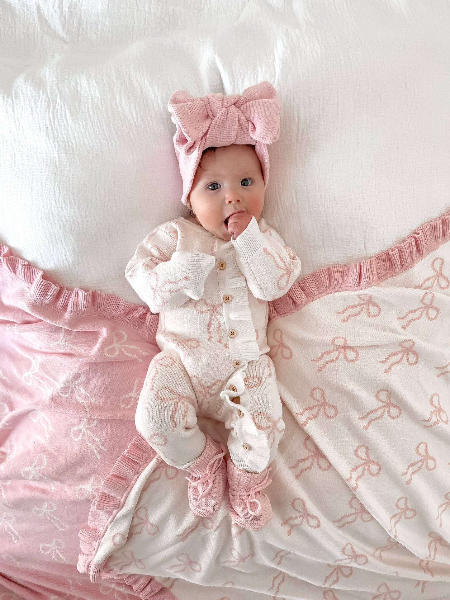 Little Bow Reversible Blanket