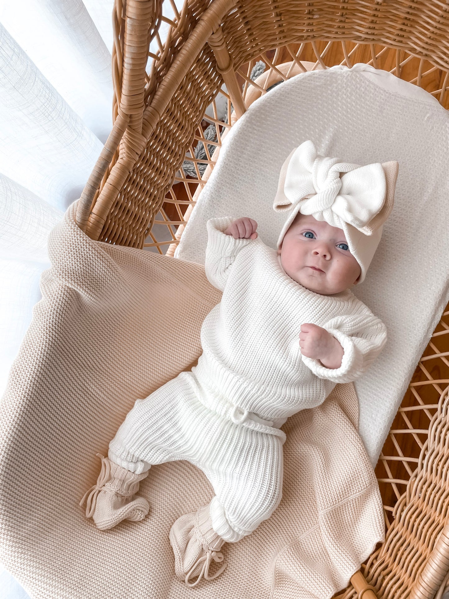 Classic Knitted Pants - Milk