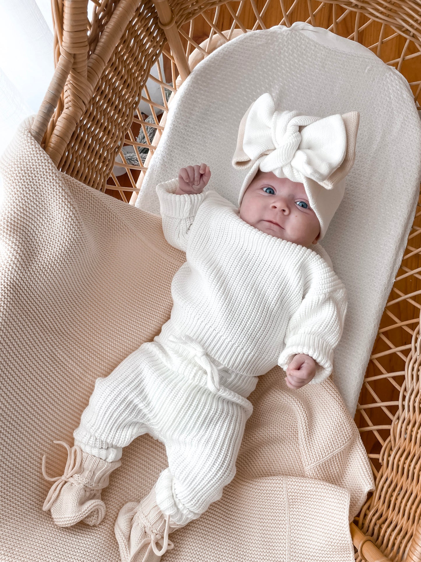 Classic Knitted Pants - Milk