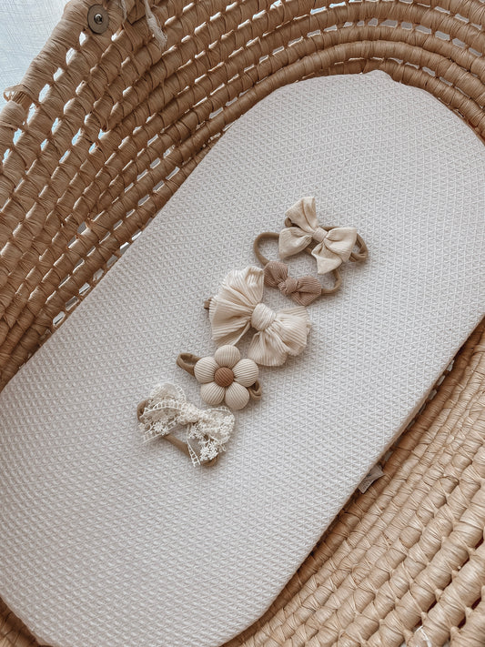 Floral Bow Sets (5 Pack) - Honey Mix