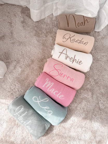 Classic Knitted Blanket - Eucalypt