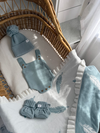 Classic Sleeveless Romper - Sea Mist