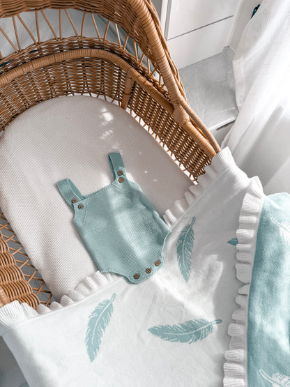 Classic Sleeveless Romper - Sea Mist