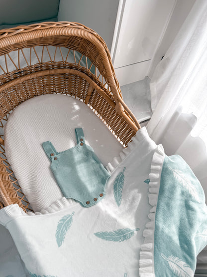 Classic Sleeveless Romper - Sea Mist