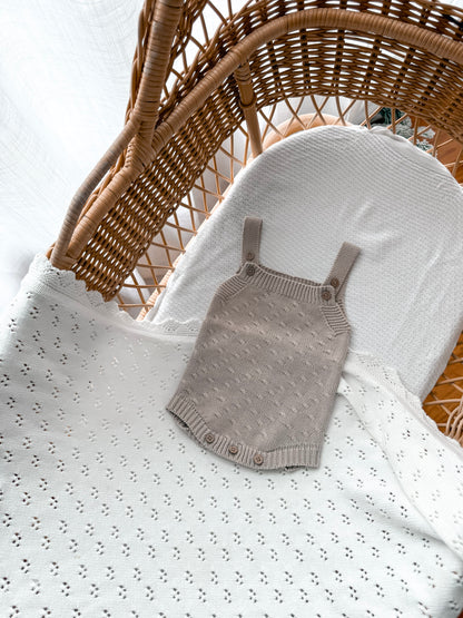 Haven Sleeveless Romper - Fawn