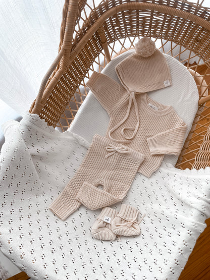 Classic Knitted Jumper - Honey