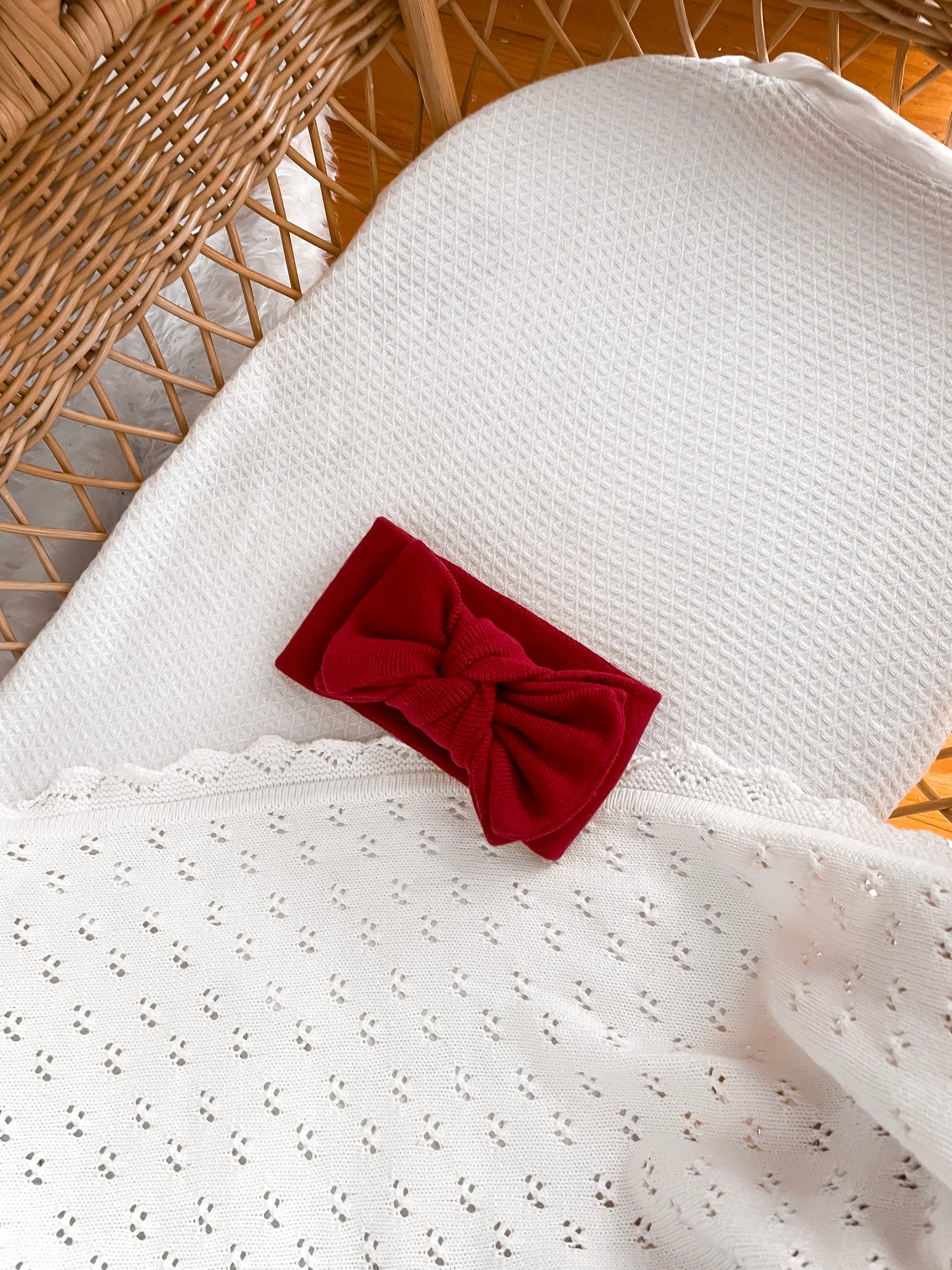 Knitted Oversized Topknot - Deep Rose