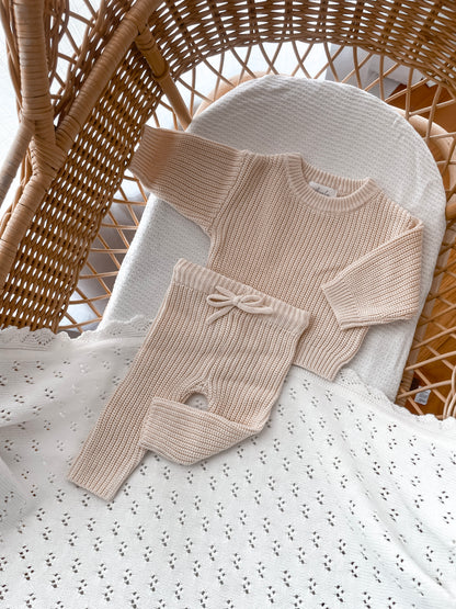 Classic Knitted Pants - Honey