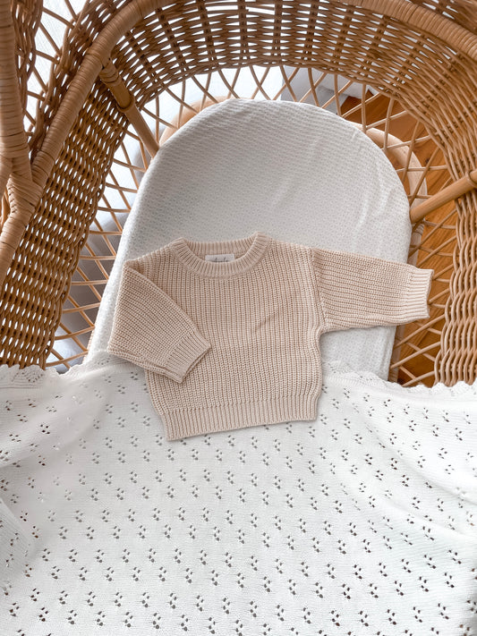 Classic Knitted Jumper - Honey